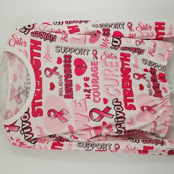 Donating 6/20/25 or Accepting Best Offer❤️3/$30 Breast Cancer Awareness Pink Top - Picture 11 of 11